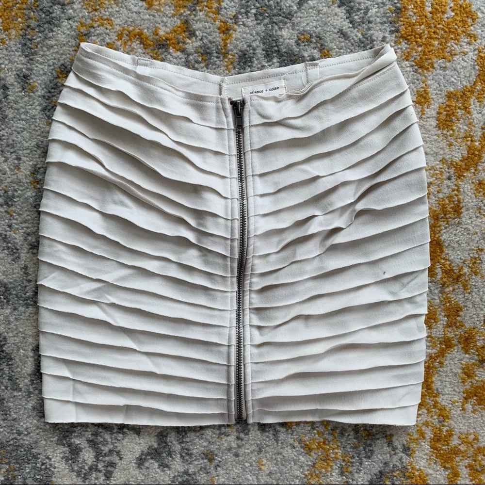Urban Outfitters Zipper Layered Mini Skirt
